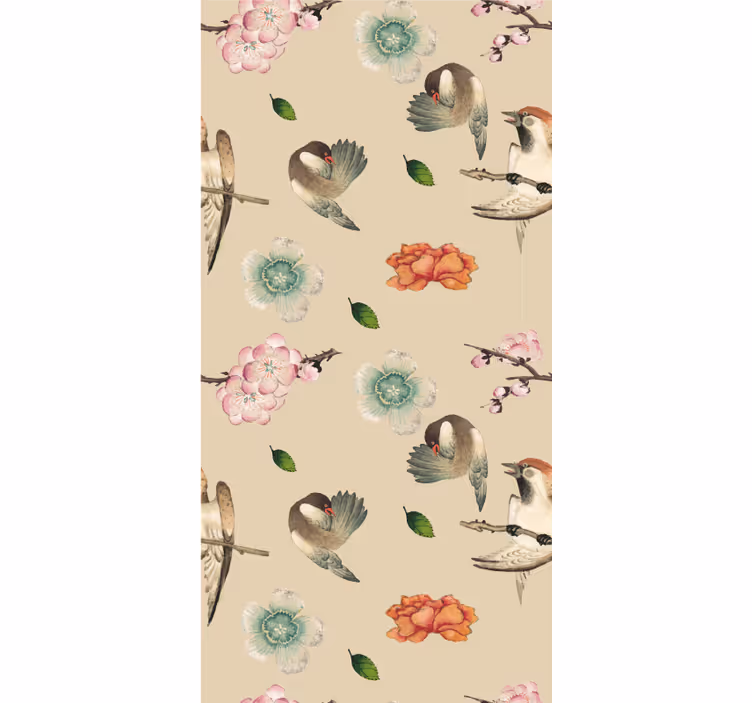 Kids wallpaper beautiful bird duck-egg - TenStickers