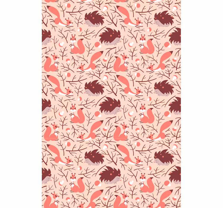 Kids wallpaper fauna pattern design - TenStickers