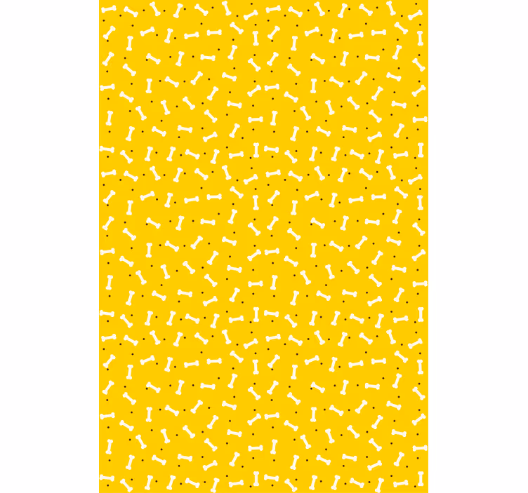 Kids wallpaper playful bone pattern - TenStickers
