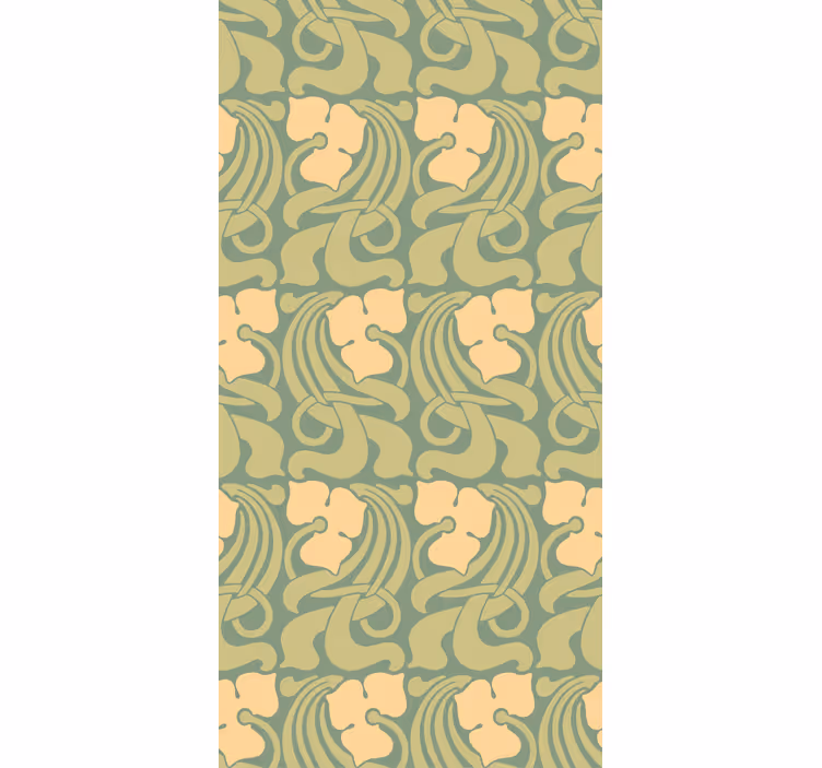 Hallway wallpaper in art nouveau design - TenStickers