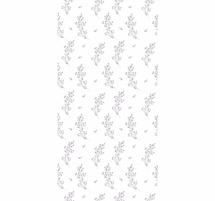 Hallway wallpaper with delicate floral pattern - TenStickers
