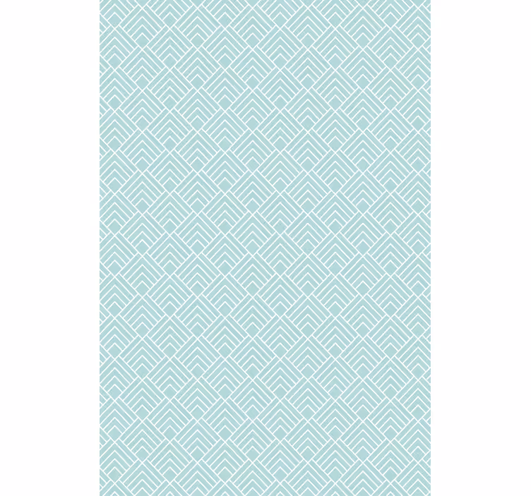 Scandinavian wallpaper light blue zigzag lines - TenStickers