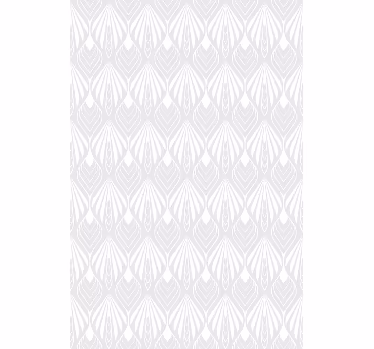 Scandinavian wallpaper white and grey leaf pattern - TenStickers