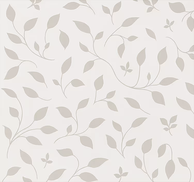 Scandinavian wallpaper with soothing leaf floral design - TenStickers