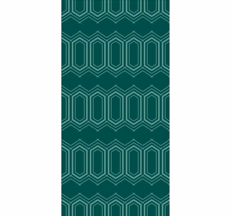 Green geometric pattern texture pattern wallpaper - TenStickers