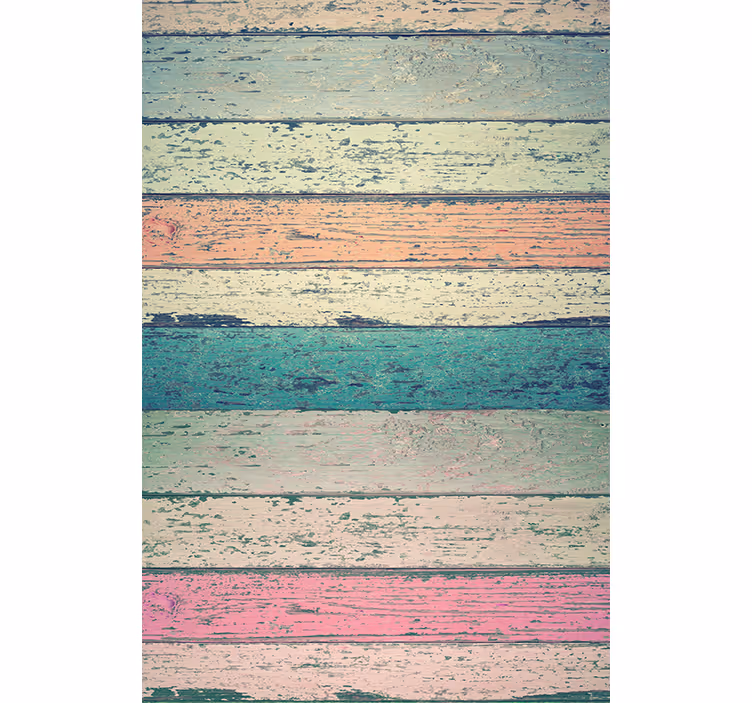 Rustic wallpaper in pale light wood finish - TenStickers