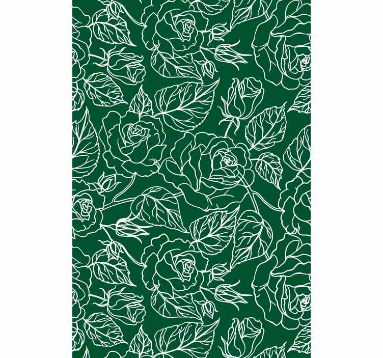 Living room wallpaper graceful botanical arrangement - TenStickers