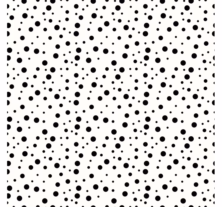 Geometric wallpaper monochrome dot design - TenStickers