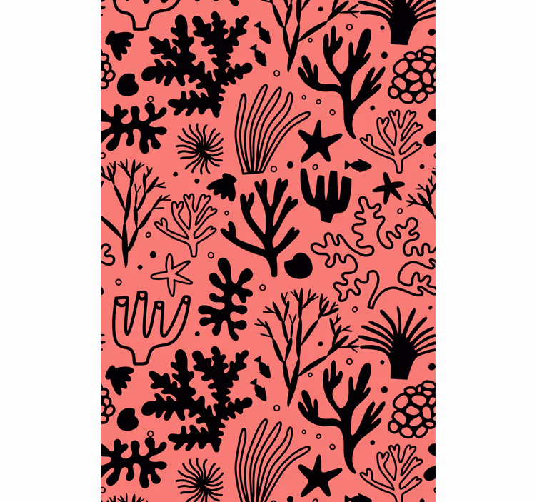Tree wallpaper australian red and black leaves - TenStickers