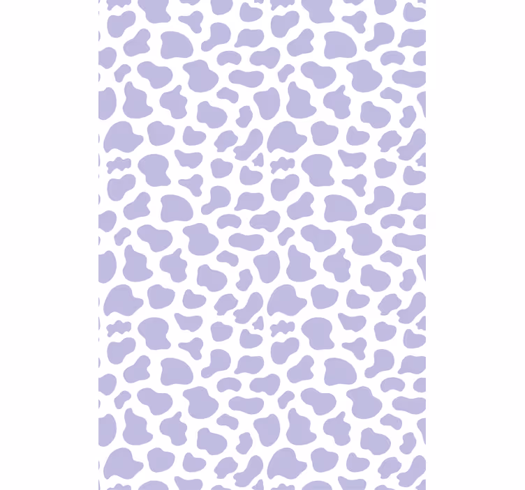 Modern wallpaper purple cow pattern - TenStickers