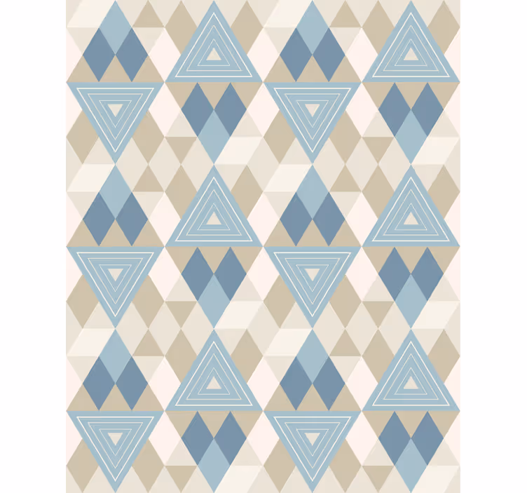 Modern wallpaper geometric triangle design - TenStickers