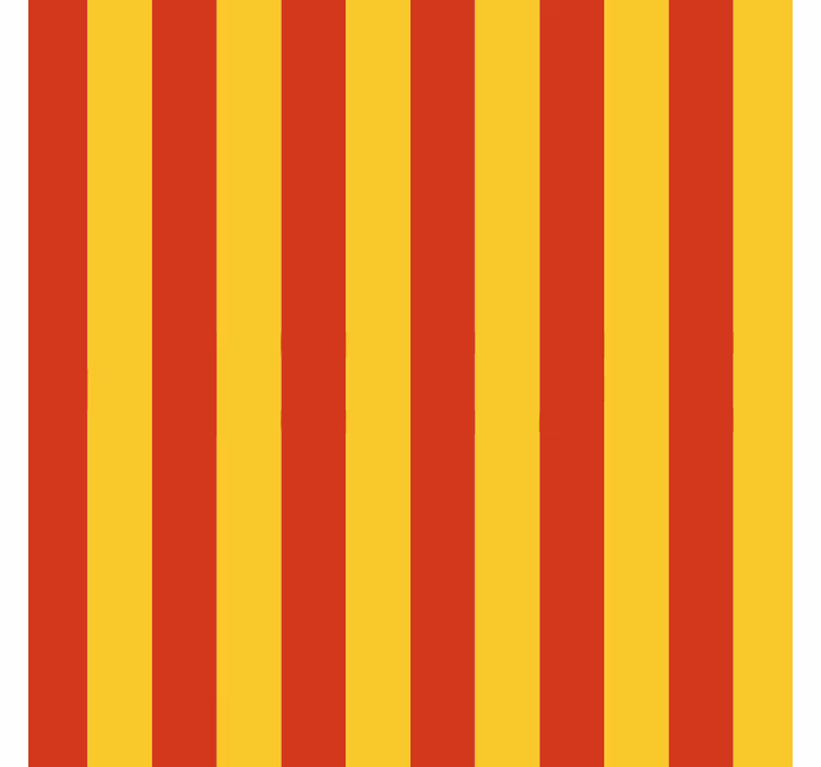 Modern wallpaper in yellow and red stripes - TenStickers