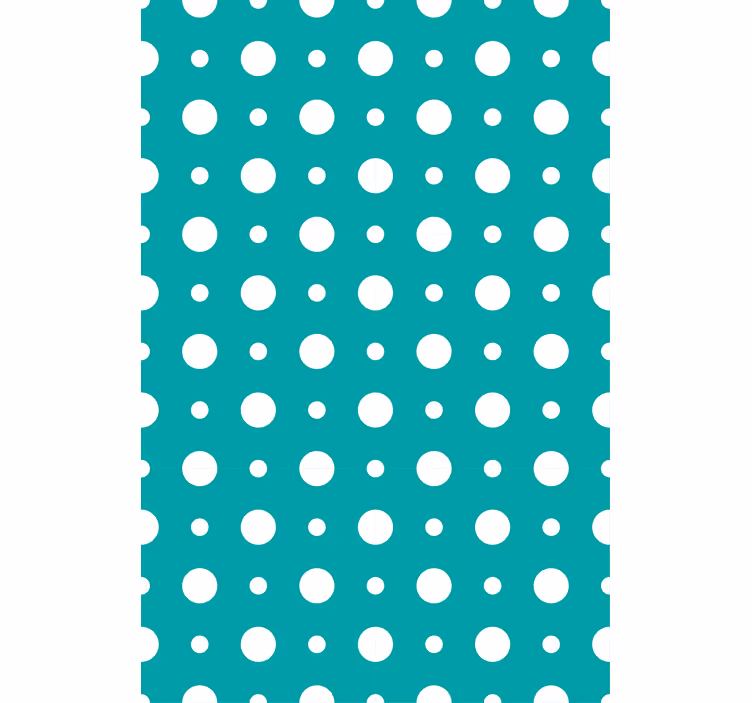 Modern wallpaper in blue polka dot design - TenStickers