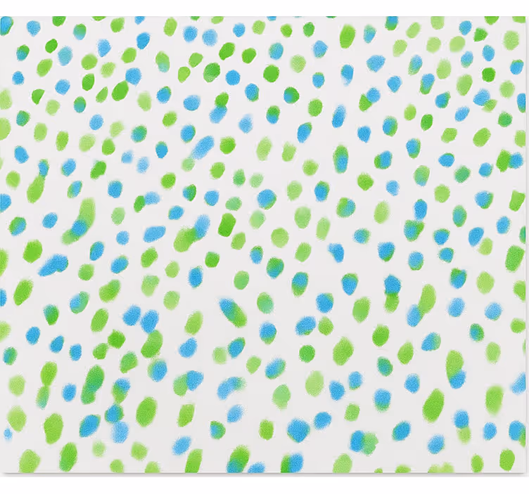 Teenager wallpaper blue and green dots design - TenStickers
