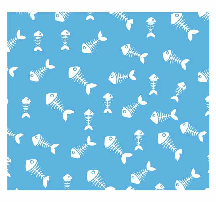 Kitchen wallpaper weighing skeleton design - TenStickers