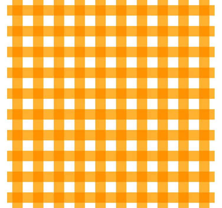 Kitchen wallpaper orange checkered pattern - TenStickers