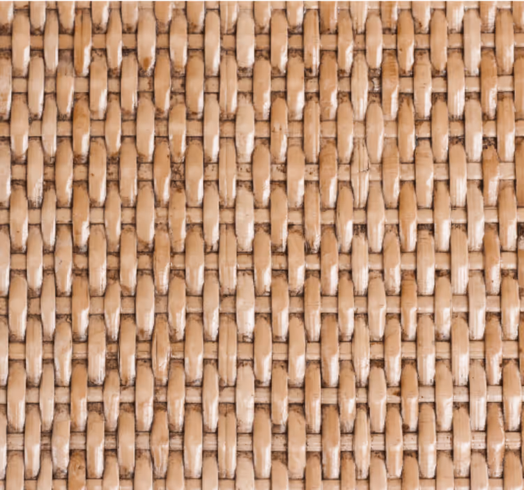 Bathroom wallpaper natural weave design - TenStickers