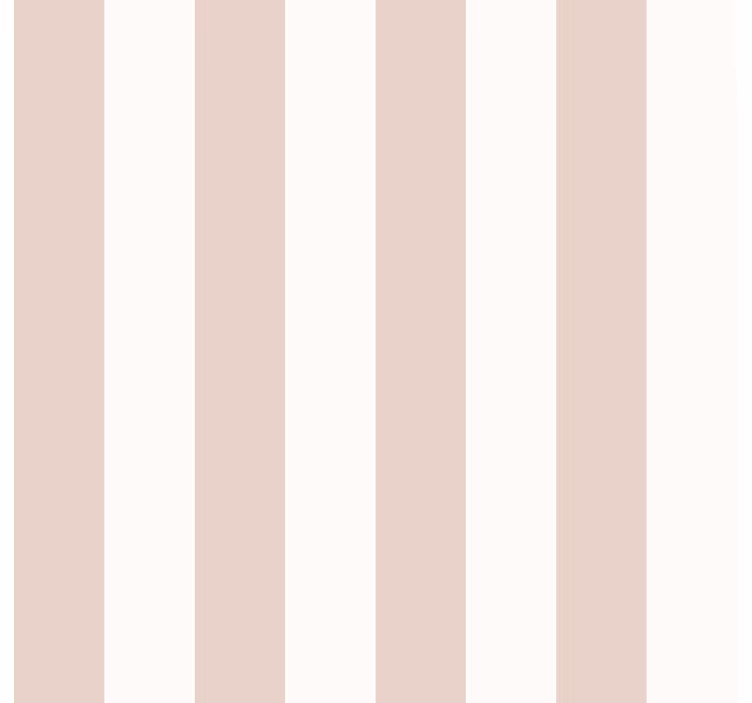 Living room wallpaper in pink and white stripes - TenStickers
