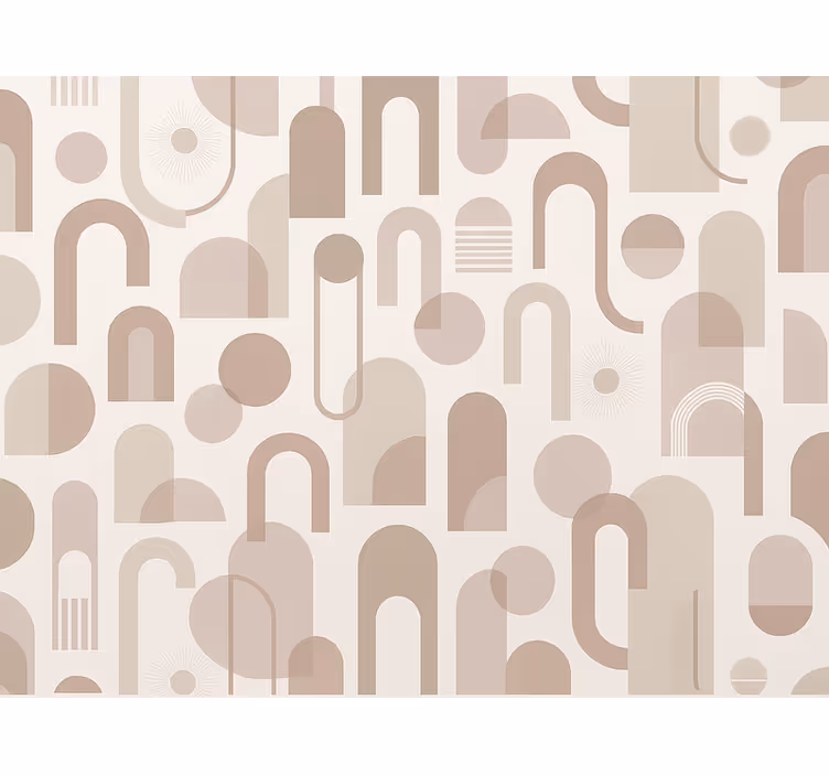 Master bedroom wallpaper with modern pattern - TenStickers