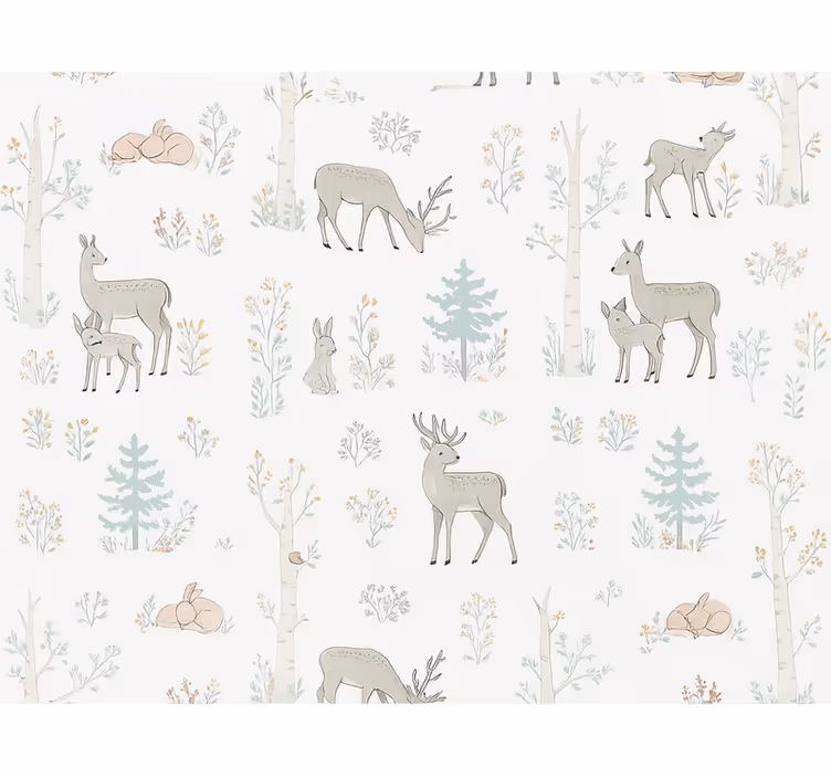 Master bedroom wallpaper kids floral design - TenStickers