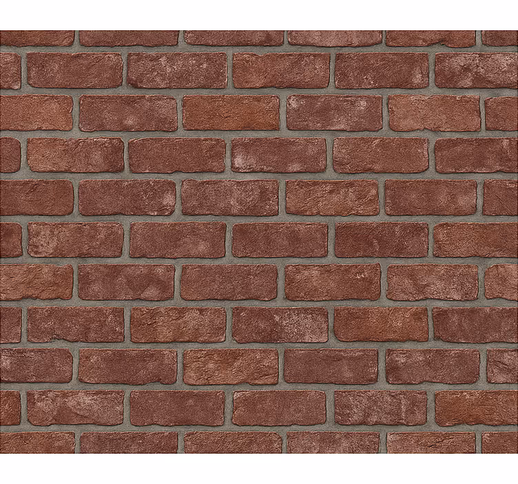 Living room wallpaper industrial red brick design - TenStickers