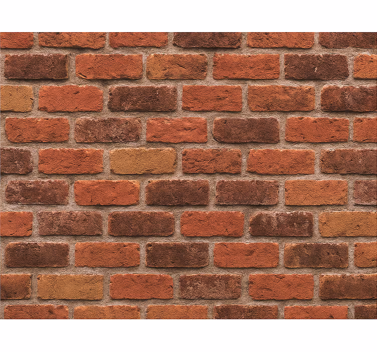 Master bedroom wallpaper rustic brick stone - TenStickers