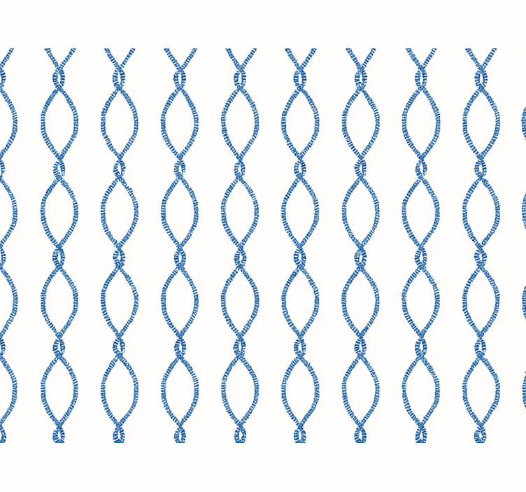 Living room wallpaper elegant blue design - TenStickers