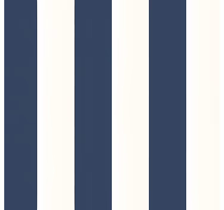 Kids wallpaper blue and white thick stripes - TenStickers