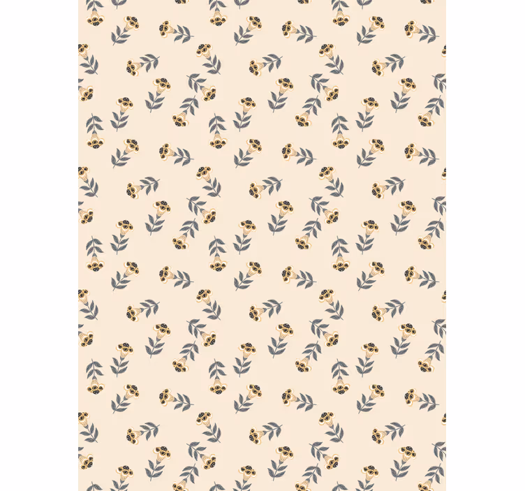 Flower wallpaper with pretty delicate polish flowers - TenStickers