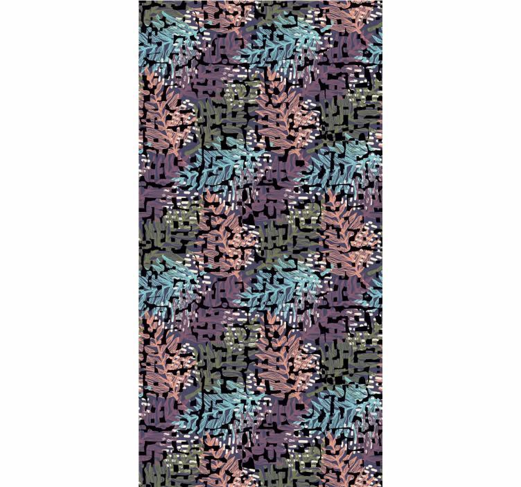 Floral ornament wallpaper vibrant original blooms - TenStickers