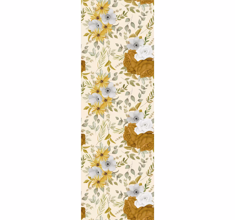 Bedroom wallpaper in garden grandmillennial style - TenStickers