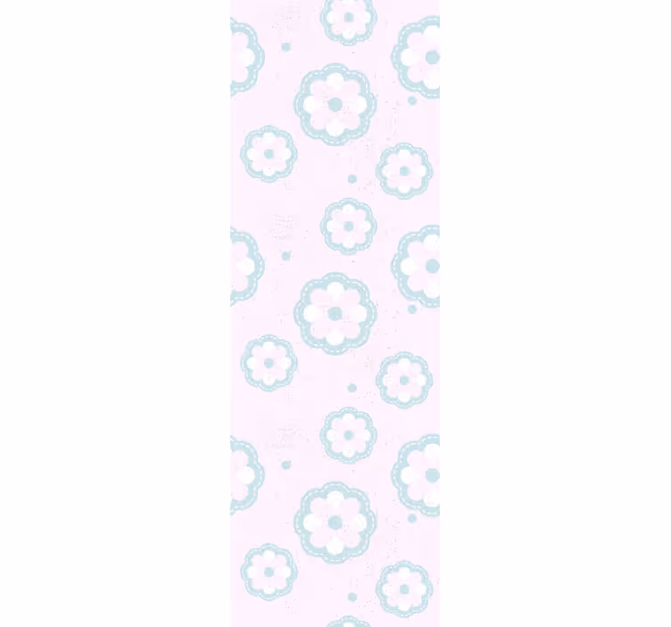 Bedroom wallpaper in pink pattern shabby chic - TenStickers
