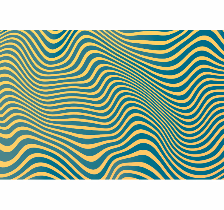 Bedroom wallpaper retro stripes - TenStickers