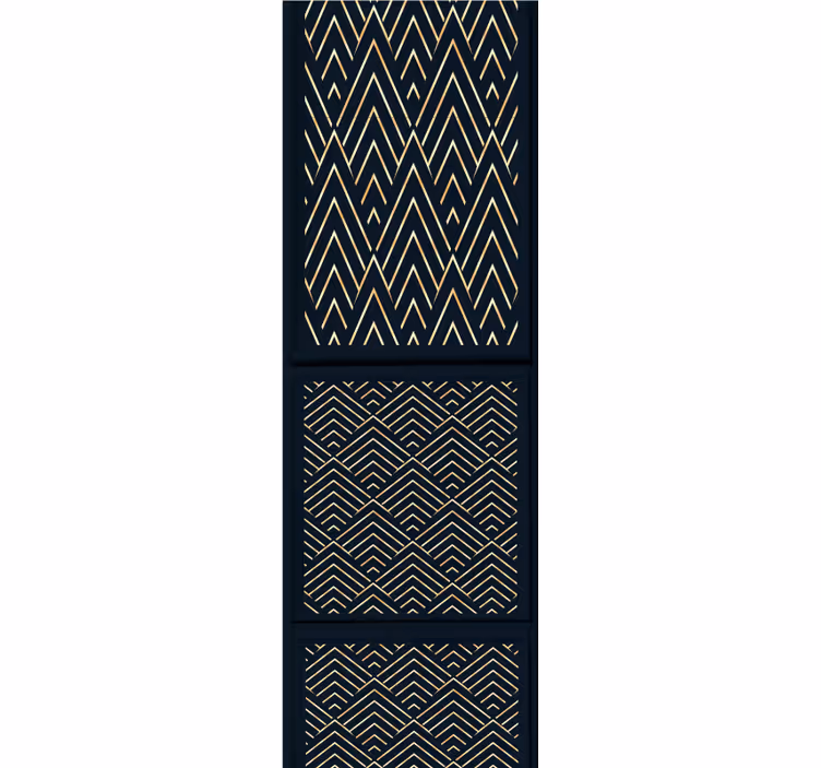 Bedroom wallpaper with a luxurious paneling effect - TenStickers
