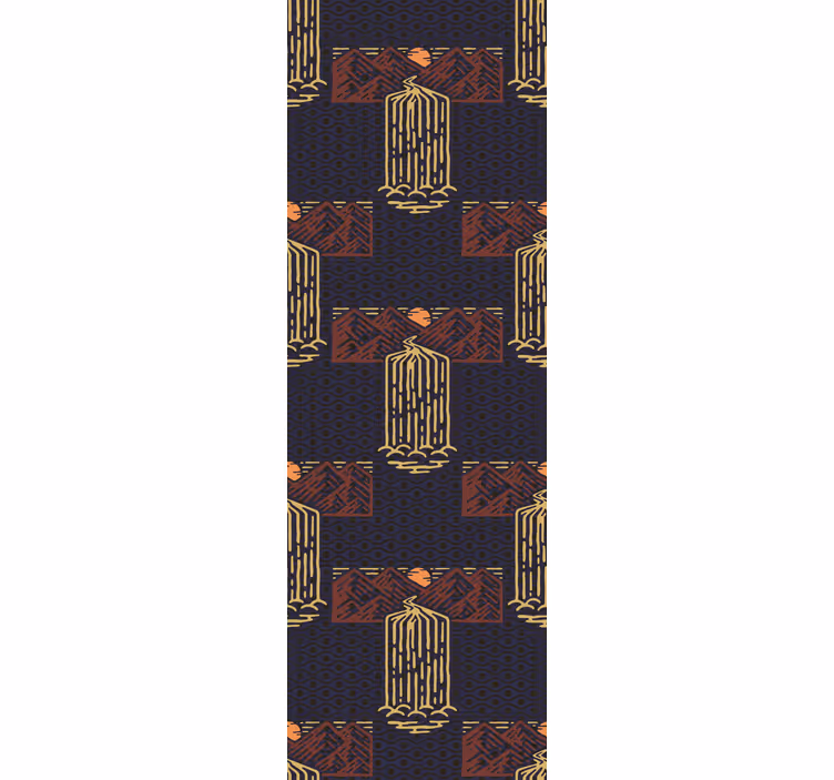 Bedroom wallpaper african style abstract waterfall - TenStickers