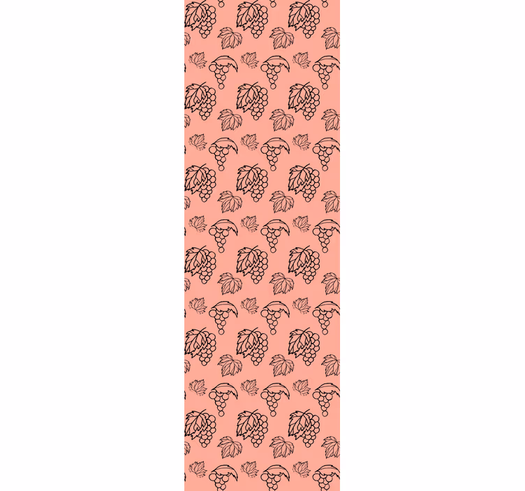 Bedroom wallpaper african style pink grape design - TenStickers