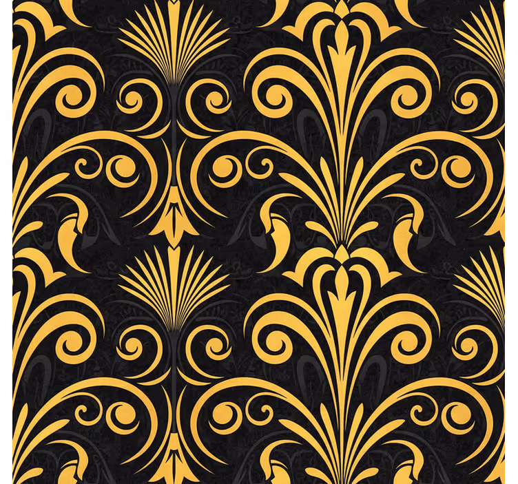 Master bedroom wallpaper luxury black and gold - TenStickers