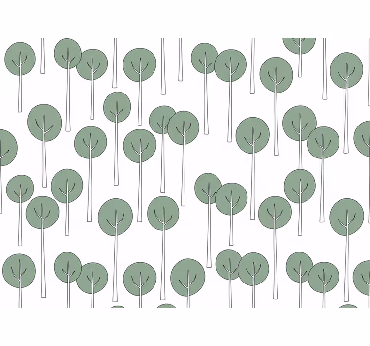 Flower wallpaper minimalist tree design b0881mpqfk - TenStickers