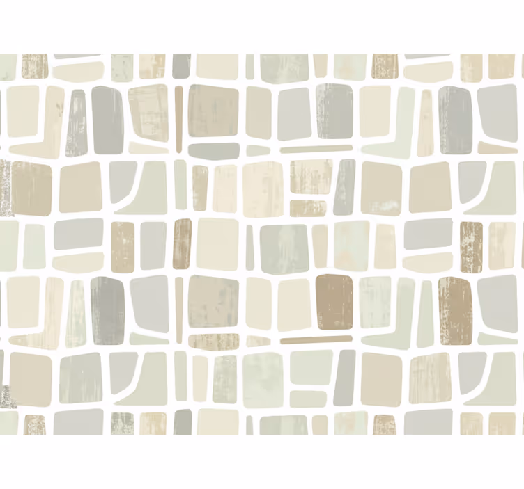 Rustic wallpaper with light-colored geometric shapes - TenStickers