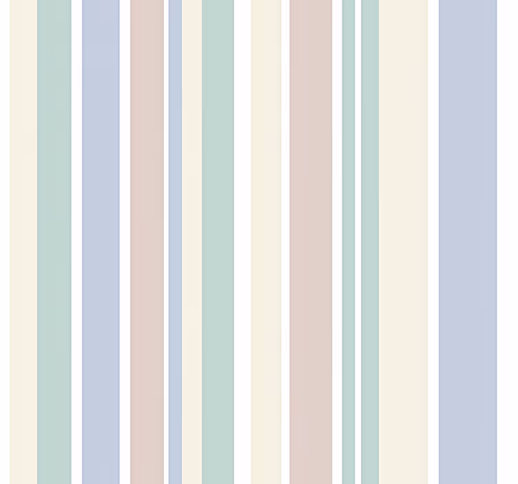 Vertical line wallpaper in soft pastel stripes - TenStickers