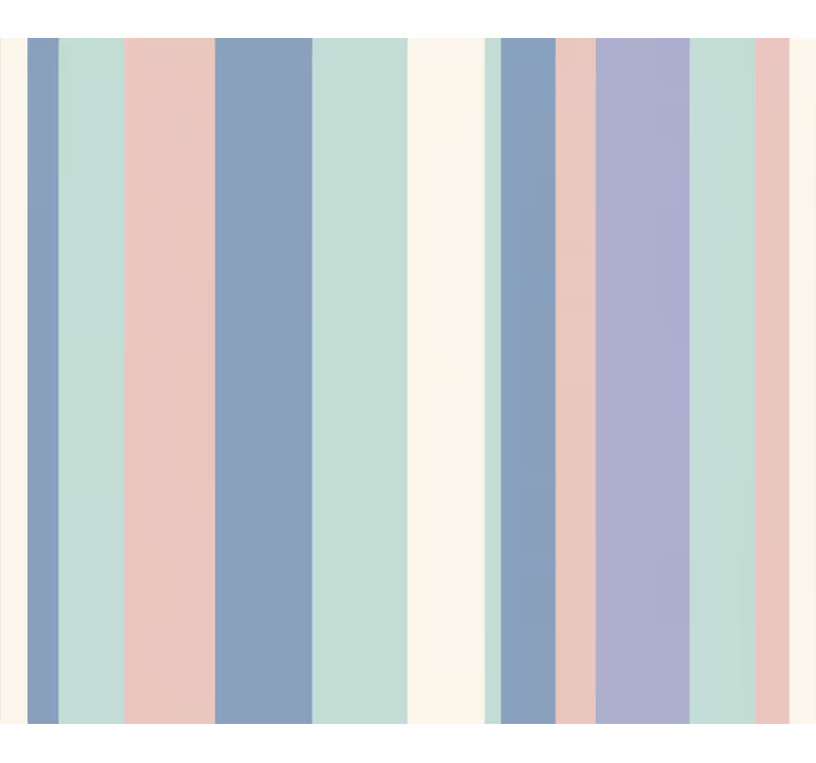 Vertical line wallpaper in calm pastel stripes - TenStickers