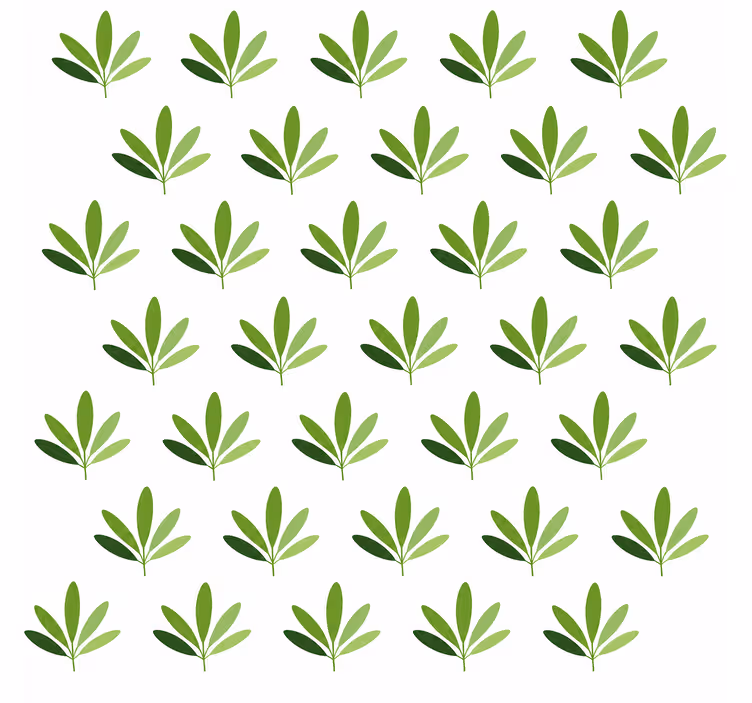 Sweet palm leaf wallpaper - TenStickers