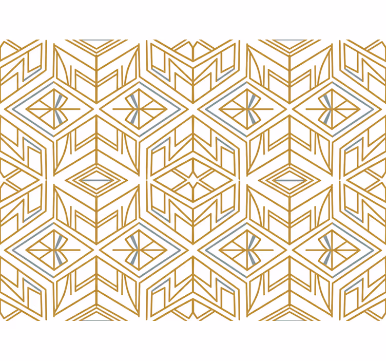 Shapes wallpaper modern gold geometric design - TenStickers