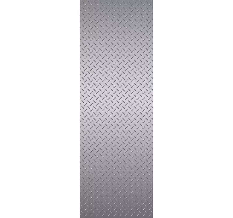 Metal wallpaper cpprivalia refrigerator steel texture - TenStickers