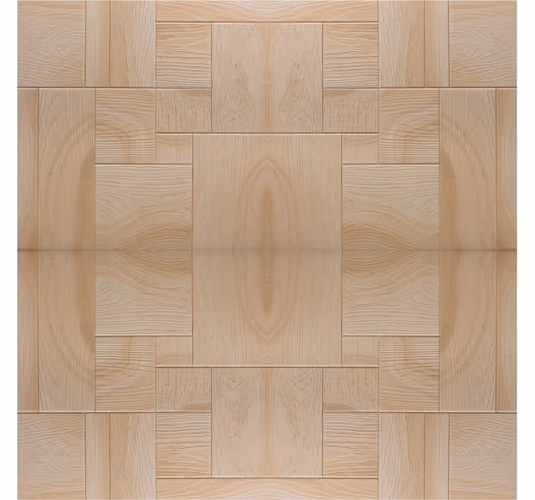 Rustic wallpaper in light brown wood pattern - TenStickers