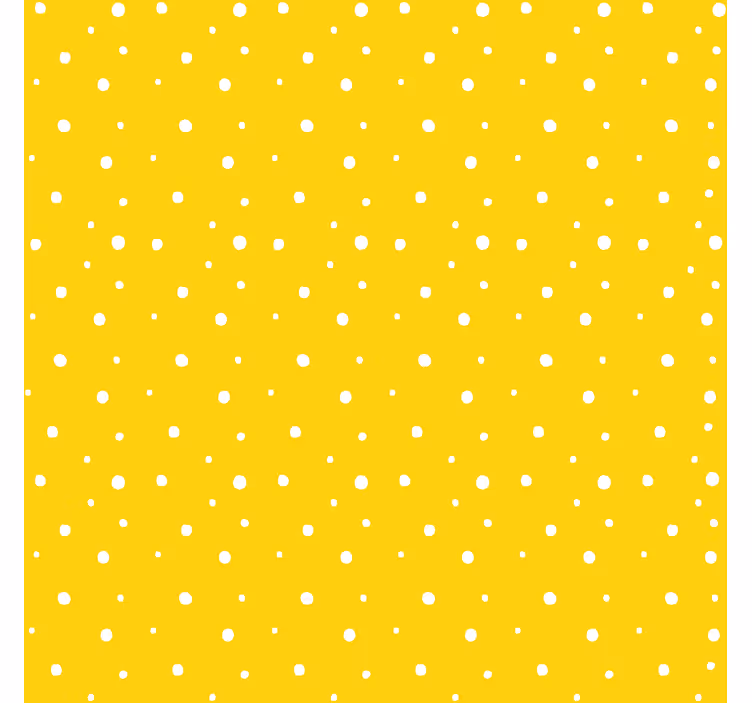 Yellow wallpaper with circle pattern design - TenStickers