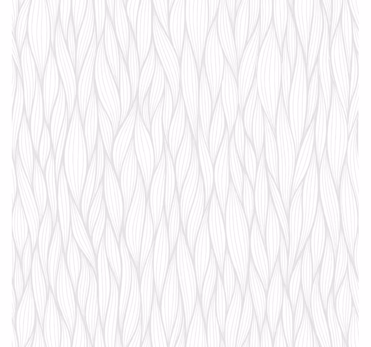 White wallpaper with wavy lines design - TenStickers