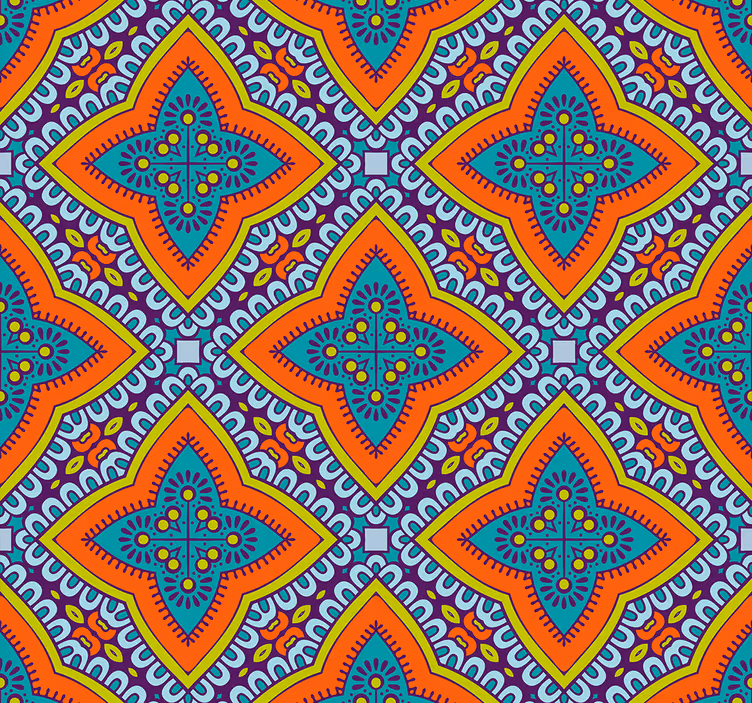 Geometric Pattern Decor geometric wallpaper - TenStickers