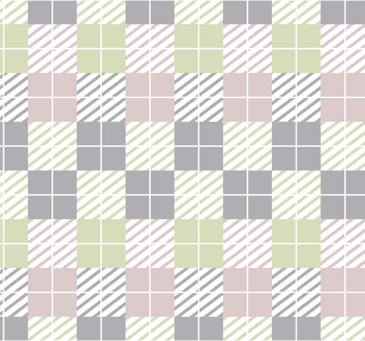 Pattern wallpaper nordic style squares - TenStickers