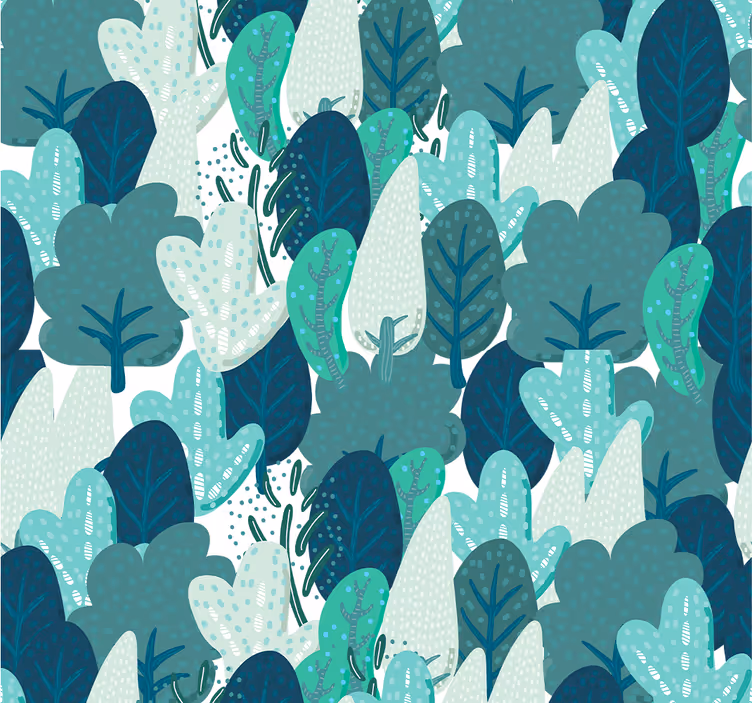 Leaf wallpaper lush leaf design - TenStickers
